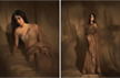 Mouni Roy glitters in a gorgeous beige saree
